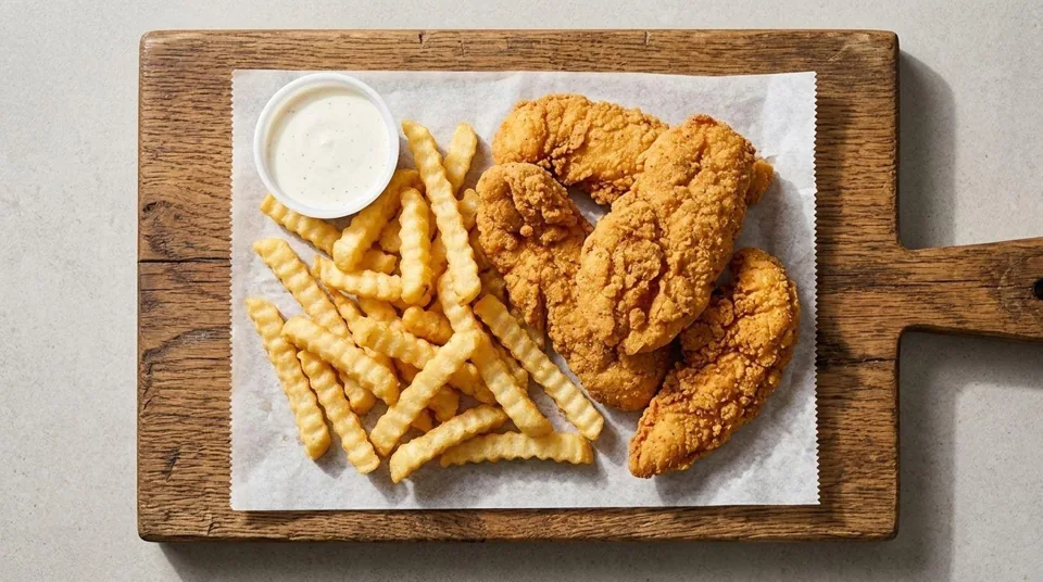 (3) Chicken Strips w Fries & Sauce